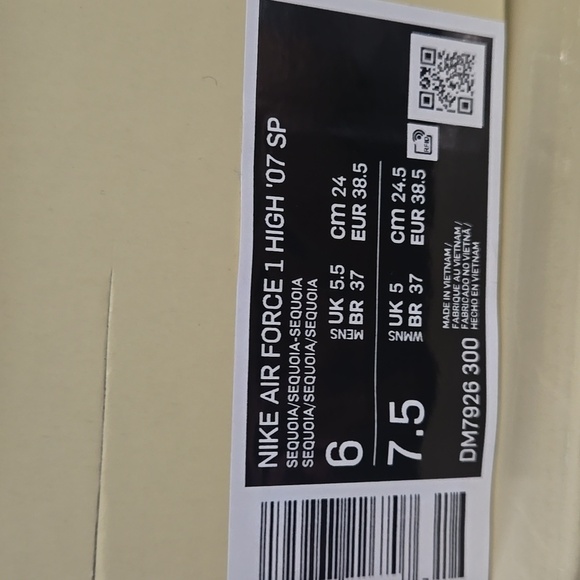 Nike x Billie Eilish Air Force 1 High '07 Sequoia Multiple Sizes NWT - Picture 8 of 10